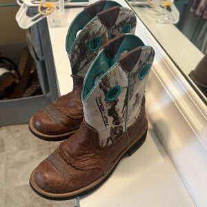 Ariat Brown and Turquoise Western Boots